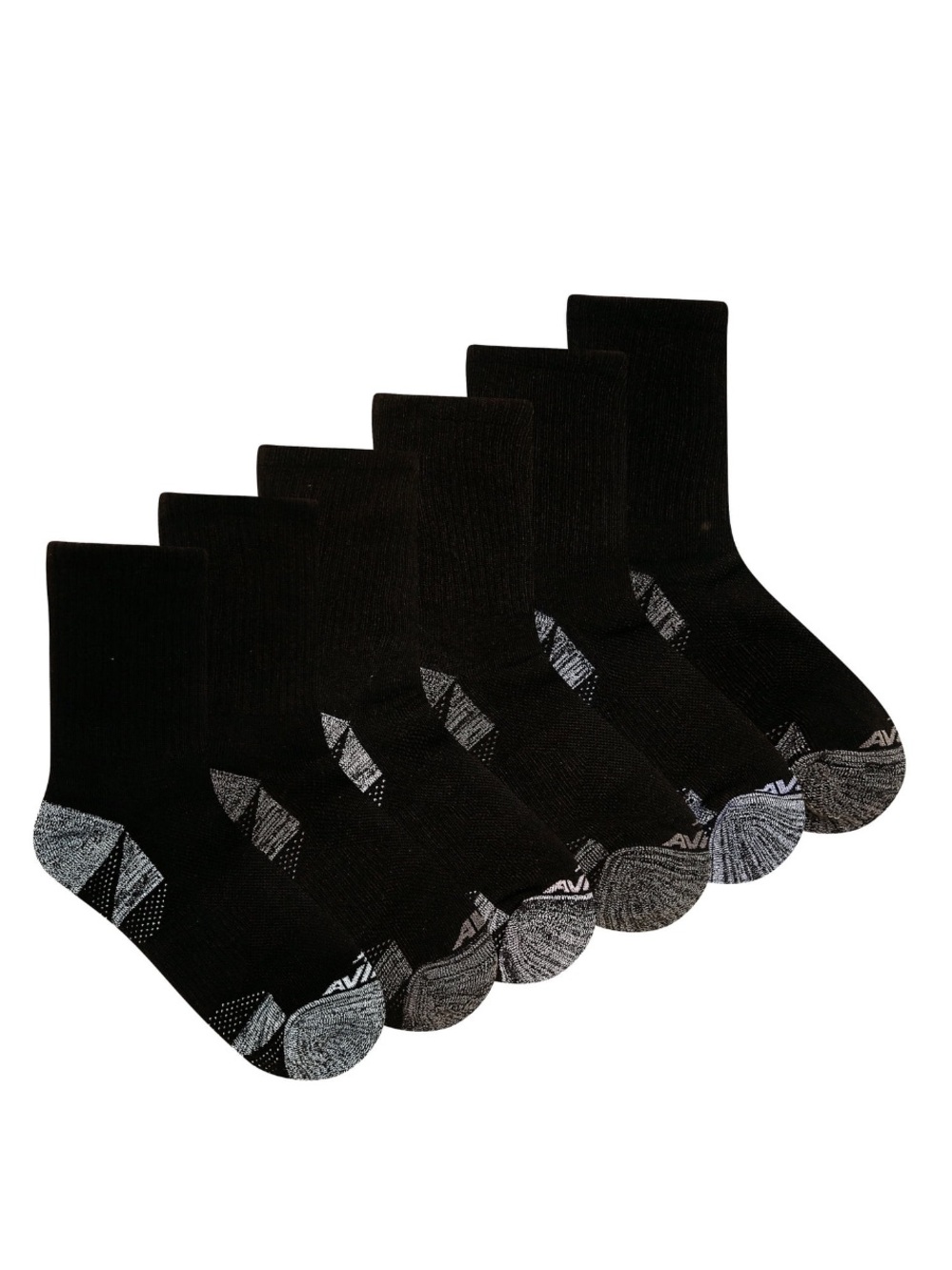 Avia Women's All Sport Cushion Mid Crew Socks, 6-Pack Size 4-9